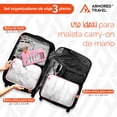 thumbnail image 4 of Organizadores de viaje para maletas bolsas organizadoras paquete 3 piezas ideal para maleta carry-on de mano esenciales para viaje Travel organizer Armored Travel, 4 of 7