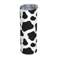 thumbnail image 2 of PAYOHTO Black and White Cow Pattern 20 Oz Stainless Steel Mug Tumblers Cup for Men Women Insulated Slim Thin Travel Tumbler, 2 of 7