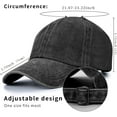 thumbnail image 4 of Stcylzfu 3pcs Vintage Washed Baseball Cap - Distressed Retro Dad Hat for Streetwear & Daily Outfits | Adjustable Unisex Fit, 4 of 6