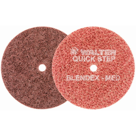 Walter 07R453 4-1/2" Quick-Step Blendex Surface Conditioning Discs Non-Woven Medium Grit Maroon, 10 pack