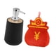 thumbnail image 4 of Dispensador de jabón de manos, botella con bomba de loción con toalla de mano, práctico dispensador de líquido de moda, para encimera, lavandería, Hot bolsa de suerte negra, 4 of 9
