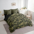 thumbnail image 3 of Castle Fairy Boys Green Camouflage 7-Piece Twin Bedding Sets,Abstract Geometric Bedding Comforter Set,Breathable Sheet Sets,Breathable Home Decor, 3 of 7