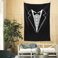thumbnail image 4 of Tapestry Wall Hanging Tuxedo Tapestries For Bedroom Aesthetic Home Wall Dorm 60 X 80 Inches, 4 of 6