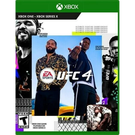 UFC 4 for Xbox One (Manufactured Refurbished) UFC 4 for Xbox One (Manufactured Refurbished) Item specifics Genre: Sports (Video Game) Features: New and Unplayed Brand: Electronic Arts MPN: 01463373856 Video Game Series: MMA|UFC|Xbox Model: see description Platform: Microsoft Xbox One Release Year: 2020 Rating: T-Teen Publisher: Electronic Arts Game Name: EA Sports UFC 4