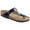 Black Patent Birko-Flor, variant on Womens Gizeh Buckle Footbed Sandals