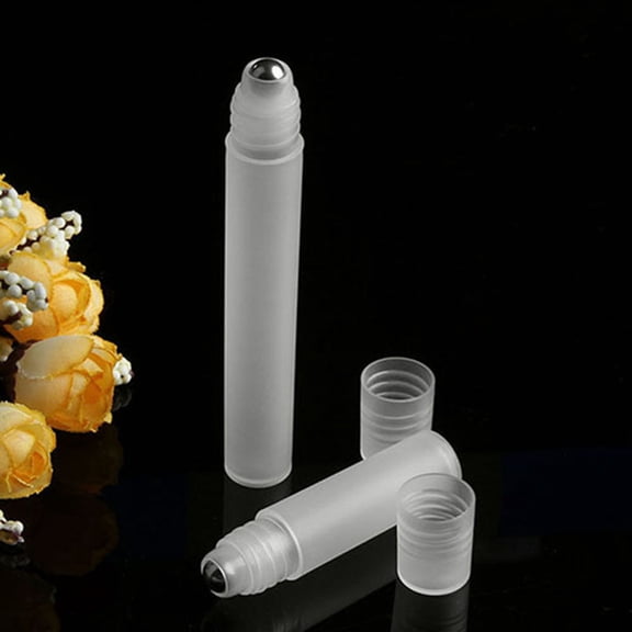 opvise 5ml/10ml Empty Roll On Stainless Steel Roller Ball Liquids Oil Perfume Bottle 10ml