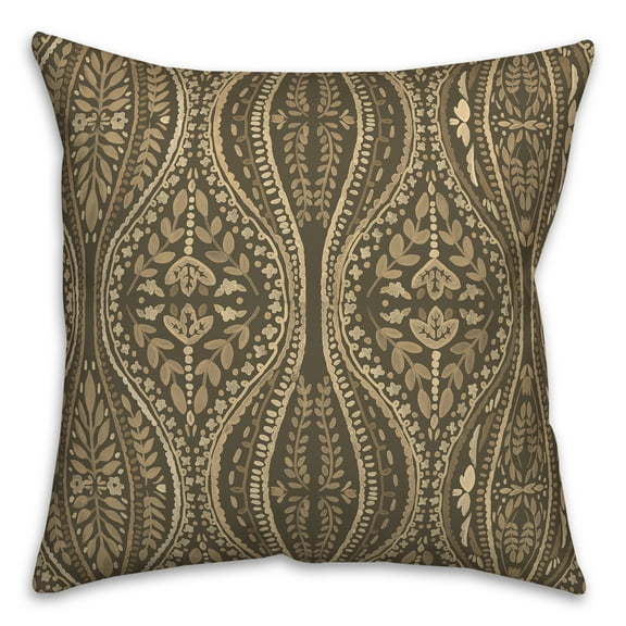 Creative Products Neutral Colored Folk Pattern 20x20 Indoor / Outdoor Pillow