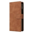 thumbnail image 7 of Dteck Case for Samsung Galaxy A16 5G with Card Slots,Magnetic Closure Leather Zipper Wallet Case Durable Flip Folio Kickstand Full Body Portection Cover Wrist Strap for Galaxy A15,Brown, 7 of 7