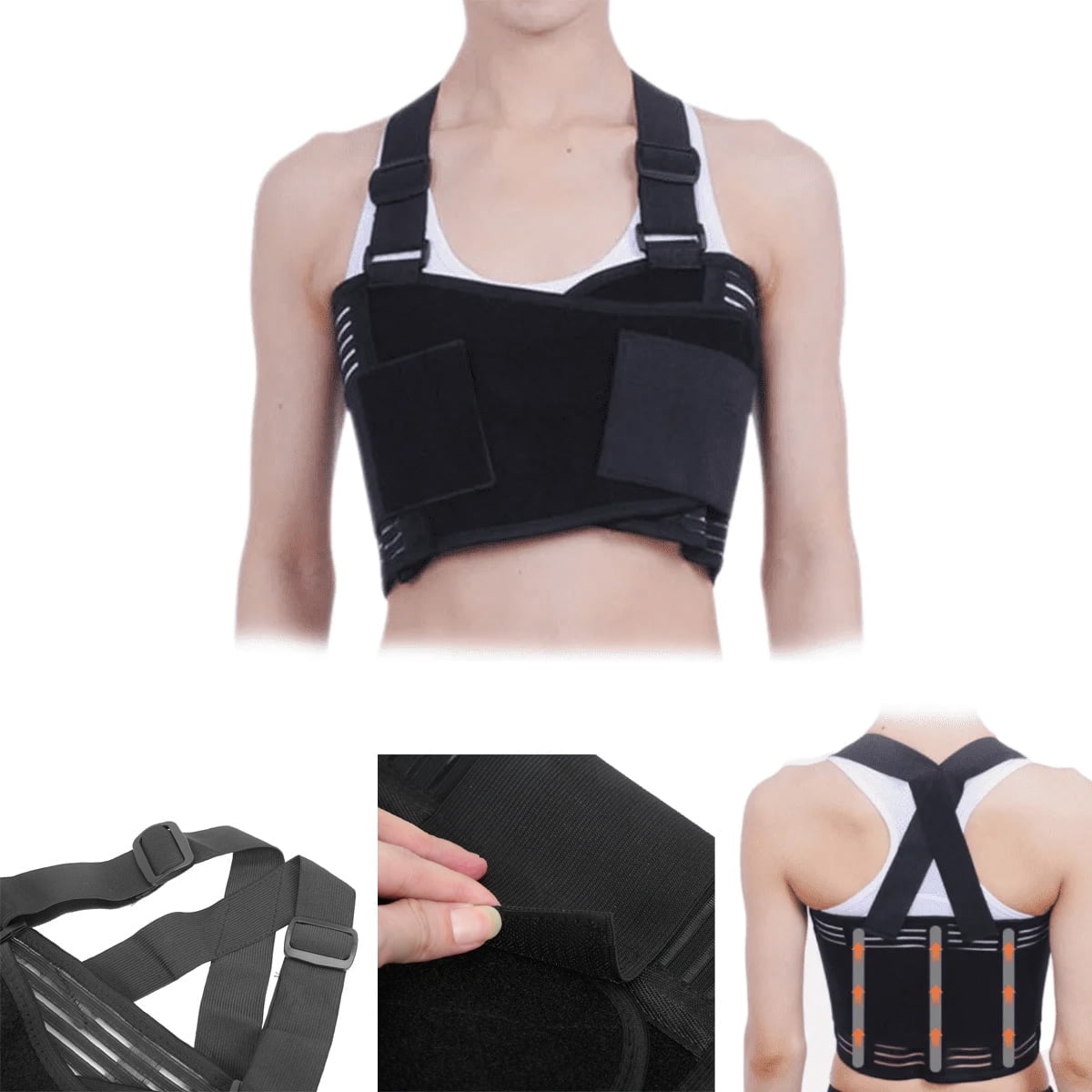 Alpha Medical Female Rib Belt | Chest Support For Broken Ribs, Hernia, Upper Back - View #3