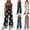 Black, variant on PBFRDSJ Boho Jumpsuit for Women Smocked Bodice Floral Cami Wide Leg Jumpsuit Summer Sleeveless Square Neck Loose Rompers with Pockets