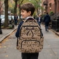 thumbnail image 5 of Jeiento Brown Camo Bow Kids School Backpack for Girls 17 Inch Cute School Bag Lightweight Elementary Backpack with Padded Laptop Sleeve & Multi-Pockets for Elementary Ages 9-12, 5 of 7