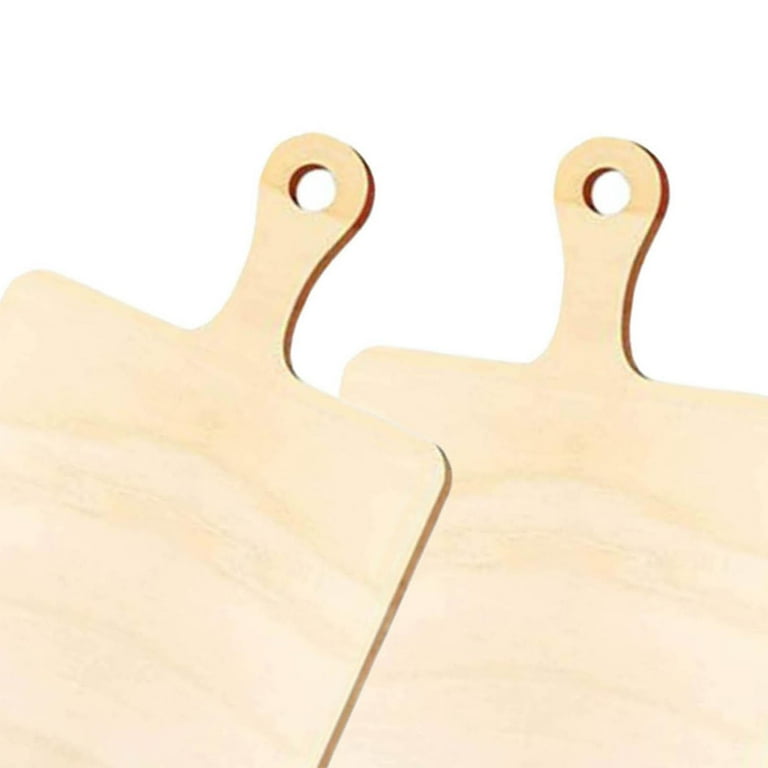 24 Pieces Mini Wood Cutting Board with Handle Wooden Chopping Board Paddle  Unfinished Mini Cheese Board Small Serving board Cooking Butcher Block for