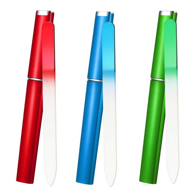 Muyoka 3 limas de uñas de cristal con estuche, lima de uñas, herramienta de manicura profesional, lavable, reutilizable, grabado de doble cara, cuidado de uñas suave para viajes de uñas, regalos para Muyoka Hogar