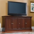 thumbnail image 3 of Pemberly Row Entertainment Credenza with Cord Management, For TV's up to 70", 2 Door Options Included (Glass or Wood), Cherry Finish, 3 of 6