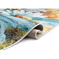 thumbnail image 3 of Well Woven Bliss Blue & Green Modern Floral 8x10 (7'10" x 9'10") Area Rug, 3 of 6
