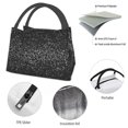 thumbnail image 4 of Balery Black And White Dotted Bolsa de Aislamiento Portátil – Bolsa de Almuerzo con Forro de Aluminio Mejorado, Funda Impermeable y Fácil de Limpiar para Picnic y Caja de Almuerzo, 4 of 6
