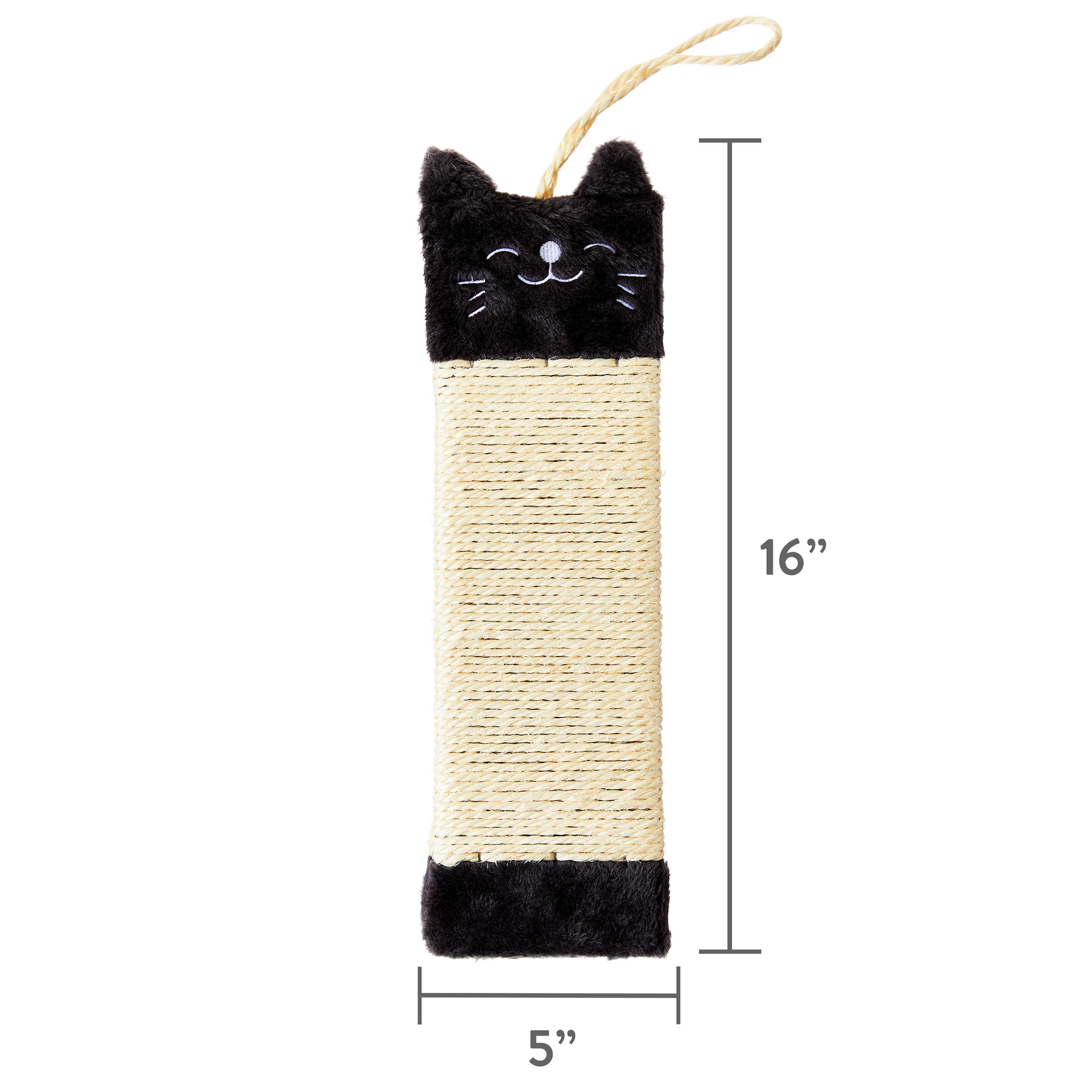 (3 pack) Vibrant Life Hanging Cat Scratching Pad, Natural Sisal Wrapped Cat Scratching Board