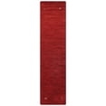 thumbnail image 3 of Rugsotic Carpets Hand Knotted Wool Area Rug 2'6''x10' Red Contemporary Runner Indoor Rug for Living Room, Bedroom Antimicrobial L00100, 3 of 6