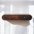 thumbnail image 3 of Artisan Furniture Solid Wood Wall Mounted California Walnut Console Table, Brown, 3 of 8