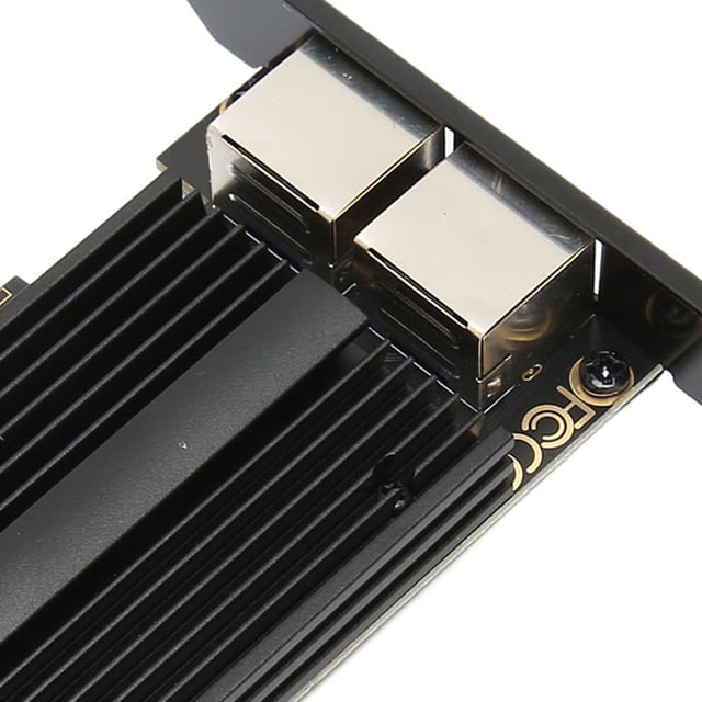 Tarjeta de Red PCIE 2,5 Gbps Doble Puerto Bling Bling de Aleación de Aluminio para Servidores y Juegos