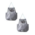 thumbnail image 1 of Oleegame 2PC Grocery Bag Rack Garbage Bag Rack Organizer Hanging Storage Dispenser Breathable Net Garbage Bag Organizer Plastic Bag Storage Kitchen Gray, 1 of 9