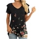 thumbnail image 2 of Blusa de manga con volantes y túnica recortada para mujer, informal, sexy, a la moda, para verano OAVQHLG3B Store lin121212, 2 of 4