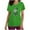 AF-Green, variant on lcziwo Lucky Clover Rainbow Shirts for Women 2025 St Patrick's Day Short Sleeve Irish Shirts Loose Fit V-Neck Scrubs Tops with Pockets Black XL Clearance Sales Today Sales Prime