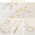 thumbnail image 4 of Charms Golden White Spacer Beads Assortments Seamless Smooth Loose Beads for DIY Jewelry Making Crafts, 4 of 10