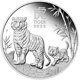 thumbnail image 3 of Moneda Conmemorativa del Año del Tigre 3 Monedas - Coleccionables de Isabel II Monedas plateadas y plateadas Recuerdo de la colección de monedas del Año Nuevo del Tigre Chino 2022, 3 of 3