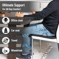 thumbnail image 4 of Seat cushion with gel core, ergonomic relief for tailbone, hips, tailbone, and sciatic nerve pain, suitable for office, cars, wheelchairs, black, 4 of 4