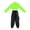 Yellow Green, variant on renvena Youth Girls Outfits for Hip Hop Dance Crop Top with Pants Set Sweatshirt and Sweatpants Tracksuit