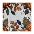 thumbnail image 4 of HAOXIT Pumpkin Square Tablecloth Washable Polyester Table Cloth for Square Tables Waterproof Wrinkle Free Stain Resistant Table Cover for Kitchen Dining Room 36*36, 4 of 8