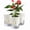 White, variant on Guman Self-Watering White Plastic Plant Pots, 3-Pack, Cotton Wick