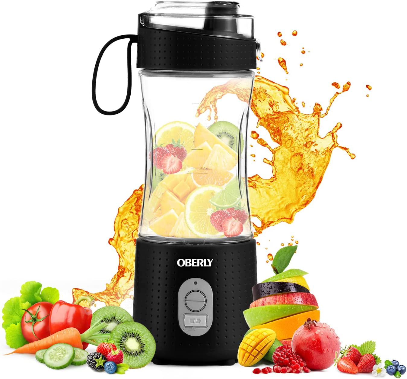 Best Portable Blender for Shakes and Smoothies, Upgraded Personal Protein with USB Rechargeable, Crush Ice, Fruit and Drinks, 13oz Mini Travel Cup - Walmart.com