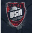 thumbnail image 2 of Soccer Player USA American Nation Unisex Plus Fleece Graphic Sweatshirt Brisco Brands 2X, 2 of 6