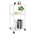 thumbnail image 6 of Clear Acrylic Printer Stand with 3 Tiers & Universal Wheels Modern, Space-Saving Storage for Office, Kitchen, or Living Room Easy To Assemble, Multifunctional Stand, 6 of 14