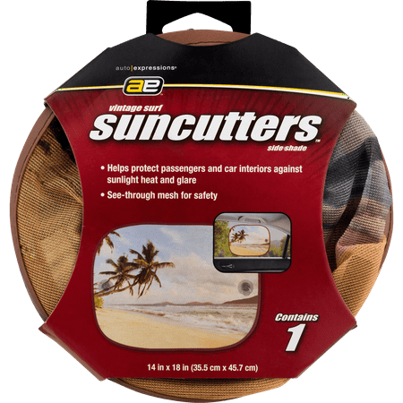 Auto Expressions Suncutters Side Shade Vintage Surf - 1 CT1.0 CT