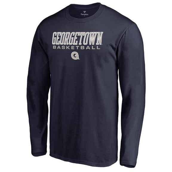 Men's Navy Georgetown Hoyas Team Unity Basketball Long Sleeve T-Shirt