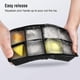 thumbnail image 3 of 2 Pack Silicone Ice Cube Trays 8 Square Cubes Per Tray Ideal For Whiskey, Cocktails, Soups, 3 of 5