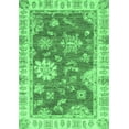 thumbnail image 1 of Ahgly Company Indoor Rectangle Oriental Emerald Green Modern Area Rugs, 2' x 5', 1 of 4
