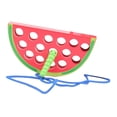 thumbnail image 4 of Juguete de madera con forma de fruta para enhebrar, juguetes Montessori, juguetes educativos con forma de fruta para enhebrar, juguetes para bebés Sandía, 4 of 9