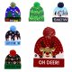 thumbnail image 2 of DANKEYISI-gorro de Navidad con luz LED, gorro de punto Unisex, estilo encantador, cálido, lindo, Invierno, 2 of 4