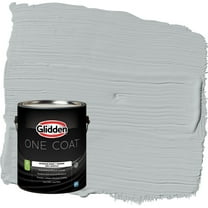Glidden One Coat Maiden Mist / Gray Flat Interior Paint with Primer, 1 Gallon