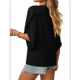 thumbnail image 3 of Blusas Informales Elegantes para Mujer, Blusas Asimétricas de Cuello en V para Trabajo, Camisas de Verano con Mangas con Volantes. Negro L, 3 of 7