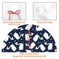 thumbnail image 4 of Yiaed Swan Print Christmas Tree Skirt , Tree SkirtsTree Mat for Christmas Winter Holiday Indoor Decorations-48", 4 of 7