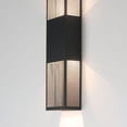 thumbnail image 2 of ET2 E30394-BK 24 in. LED Grate-Outdoor Wall Sconce, Black, 2 of 8
