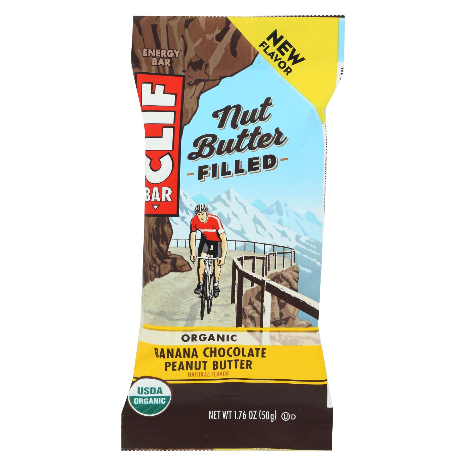 Clif Bar Nut Butter Filled Banana Chocolate Peanut Butter Case of