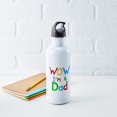 thumbnail image 5 of CafePress - WOW I'm A Dad Stainless Water Bottle 1 - Stainless Steel Water Bottle, Sports Bottle, 1.0L, 5 of 5