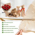 thumbnail image 3 of 50m x30cm Papel de embalaje tipo panal, envoltura acolchada de burbujas para embalaje de mudanzas, artículos frágiles y papel de regalo, materiales de embalaje reciclables y biodegradables (Rosa), 3 of 4