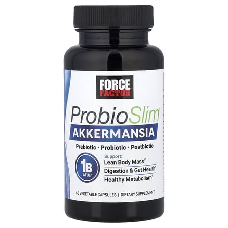Force Factor ProbioSlim® Akkermansia, 60 Vegetable Capsules